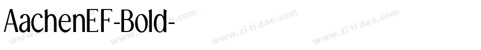 AachenEF-Bold字体转换