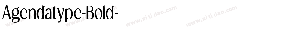 Agendatype-Bold字体转换