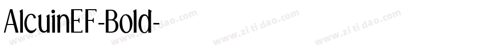 AlcuinEF-Bold字体转换