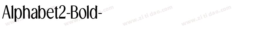 Alphabet2-Bold字体转换