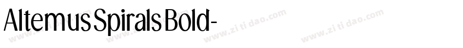 AltemusSpiralsBold字体转换