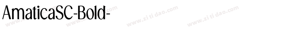 AmaticaSC-Bold字体转换