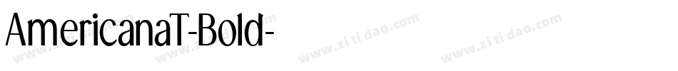 AmericanaT-Bold字体转换