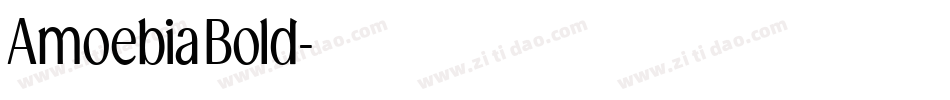 AmoebiaBold字体转换