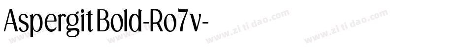 AspergitBold-Ro7v字体转换