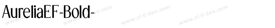 AureliaEF-Bold字体转换