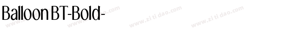BalloonBT-Bold字体转换