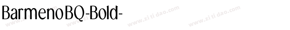 BarmenoBQ-Bold字体转换