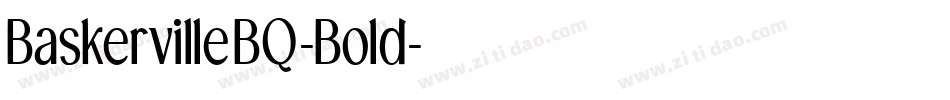 BaskervilleBQ-Bold字体转换
