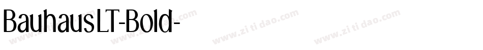 BauhausLT-Bold字体转换