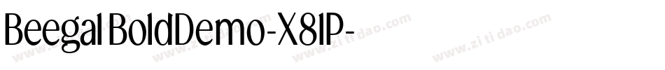 BeegalBoldDemo-X8lP字体转换