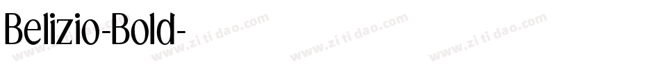 Belizio-Bold字体转换
