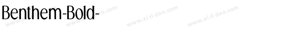 Benthem-Bold字体转换