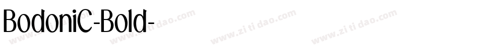 BodoniC-Bold字体转换