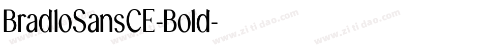 BradloSansCE-Bold字体转换