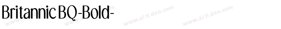 BritannicBQ-Bold字体转换