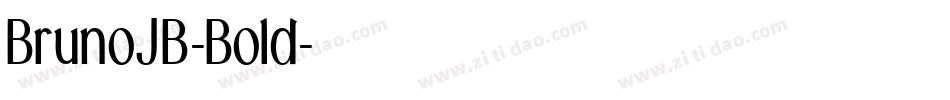 BrunoJB-Bold字体转换
