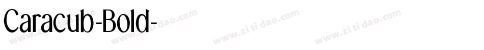 Caracub-Bold字体转换