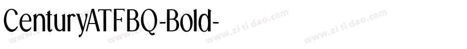 CenturyATFBQ-Bold字体转换