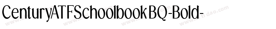 CenturyATFSchoolbookBQ-Bold字体转换