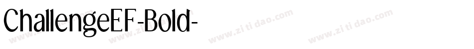 ChallengeEF-Bold字体转换