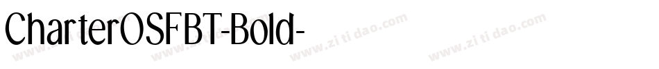 CharterOSFBT-Bold字体转换