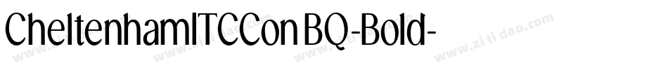 CheltenhamITCConBQ-Bold字体转换