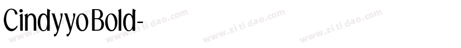 CindyyoBold字体转换