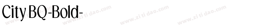 CityBQ-Bold字体转换