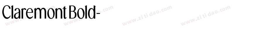 ClaremontBold字体转换