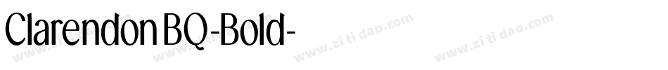 ClarendonBQ-Bold字体转换