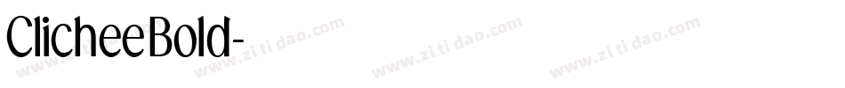 ClicheeBold字体转换
