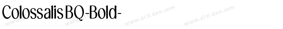 ColossalisBQ-Bold字体转换