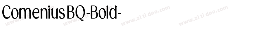 ComeniusBQ-Bold字体转换