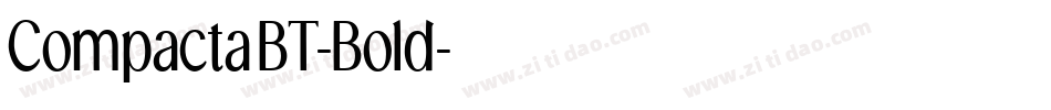 CompactaBT-Bold字体转换