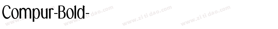 Compur-Bold字体转换