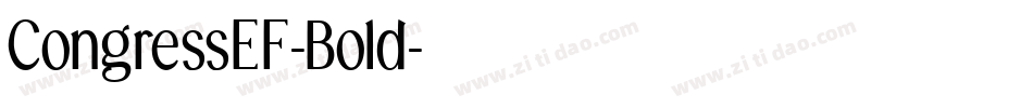 CongressEF-Bold字体转换