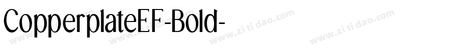 CopperplateEF-Bold字体转换