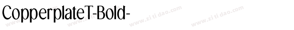 CopperplateT-Bold字体转换