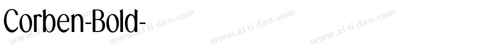 Corben-Bold字体转换