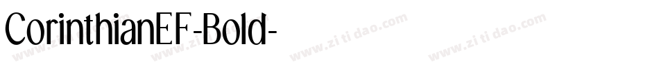 CorinthianEF-Bold字体转换