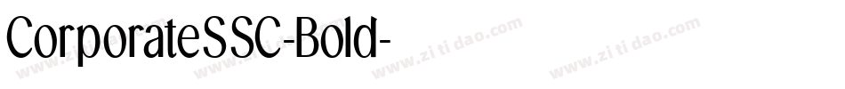 CorporateSSC-Bold字体转换
