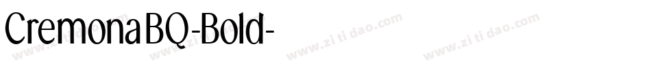 CremonaBQ-Bold字体转换
