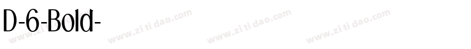 D-6-Bold字体转换