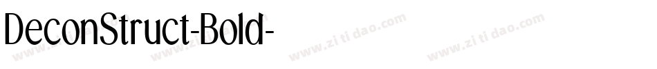 DeconStruct-Bold字体转换