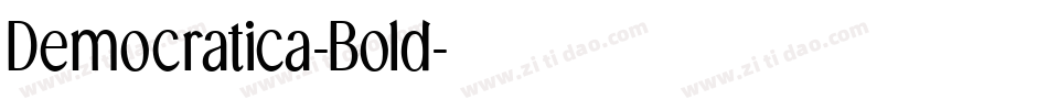 Democratica-Bold字体转换