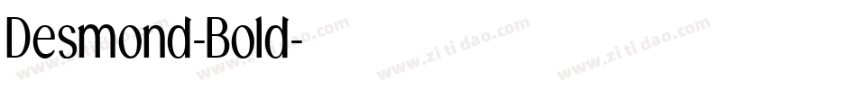 Desmond-Bold字体转换