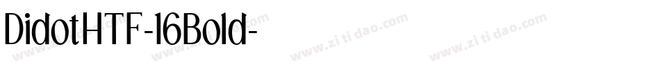 DidotHTF-16Bold字体转换