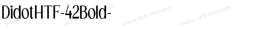 DidotHTF-42Bold字体转换