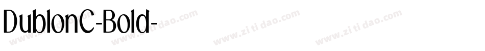 DublonC-Bold字体转换